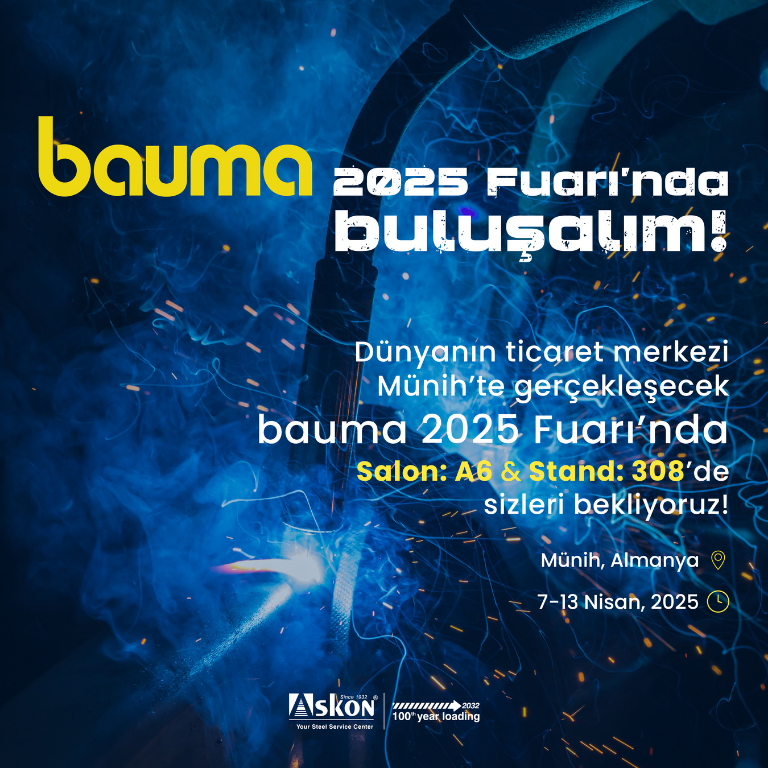 Askon Demir Çelik to Exhibit at Bauma 2025