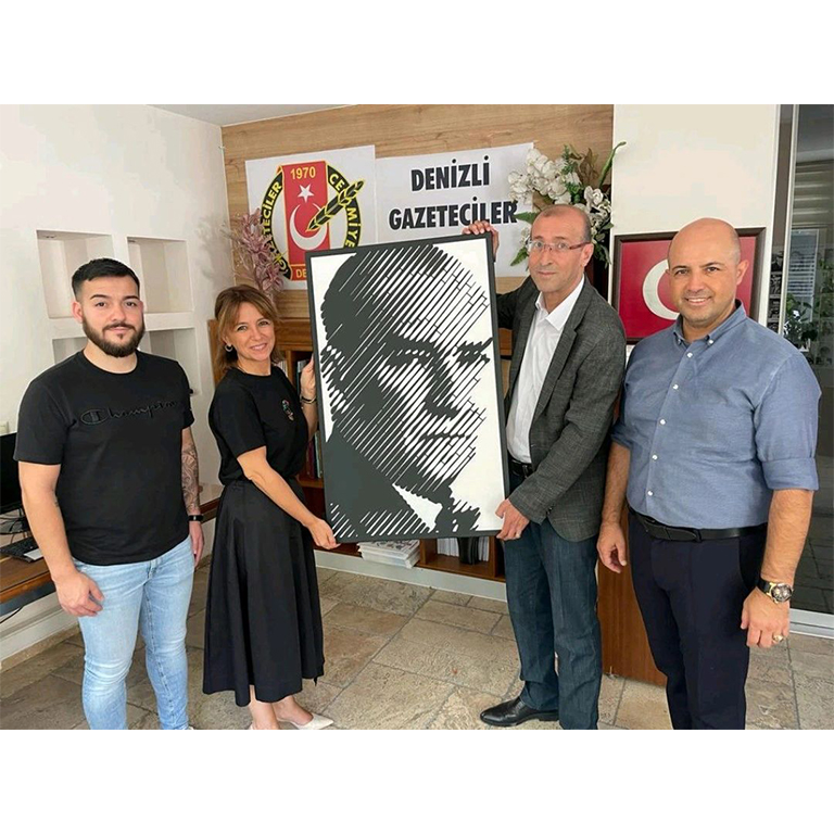 Askon Demir Visited the President of Denizli Journalists Association, Mr. Osman Nuri Boyacı