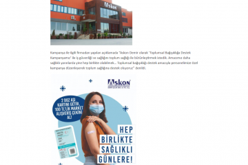 Community Immunity Support Campaign from Denizli Company